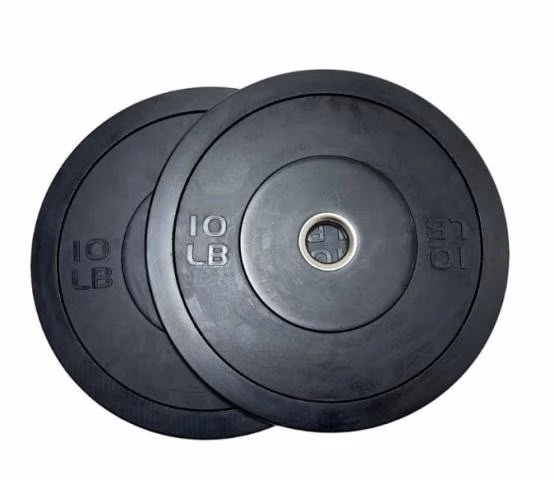 Disco Olímpico Bumper Negro 10 Lbs