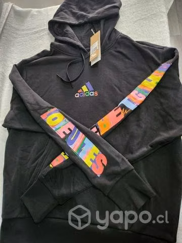 Poleron negro Adidas - Imagen 3