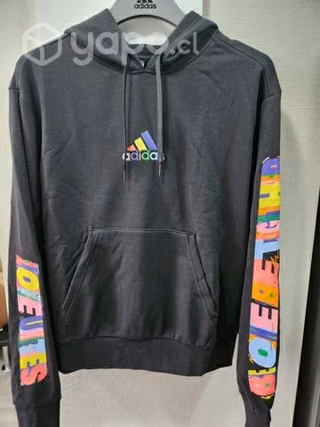 Poleron negro Adidas - Imagen 4