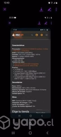Notebook lenovo ideapad gaming - Imagen 2
