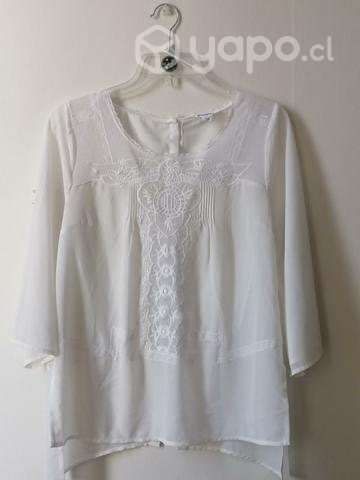 Blusa blanca Talla M - Imagen 2