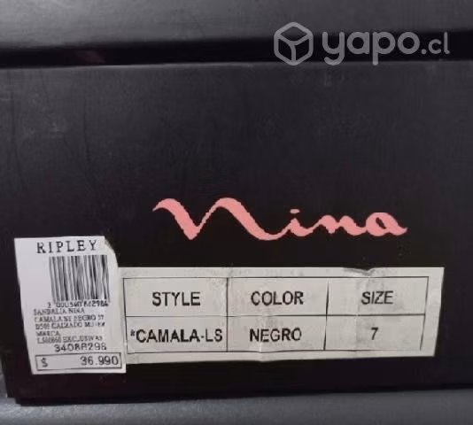 Sandalias fiesta negras talla 37