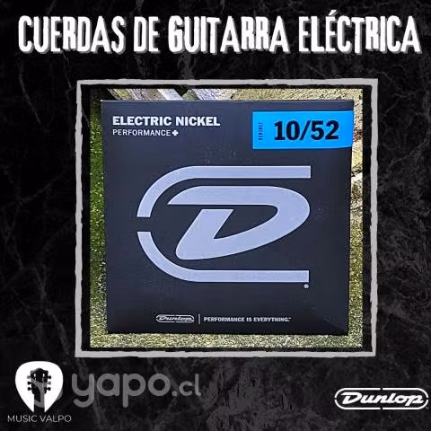 Cuerdas de guitarra eléctrica j.dunlop 10-46/10-52