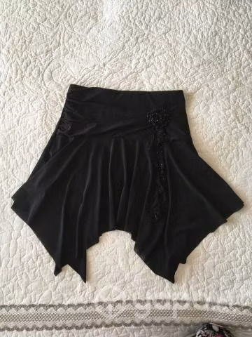 Falda negra fiesta talla S