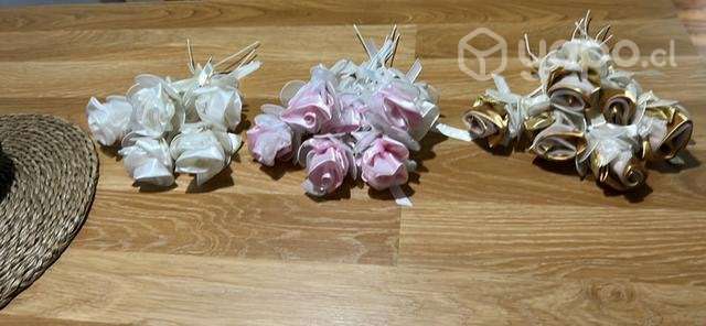 Ramo de 6 Rosas de tela - Imagen 4
