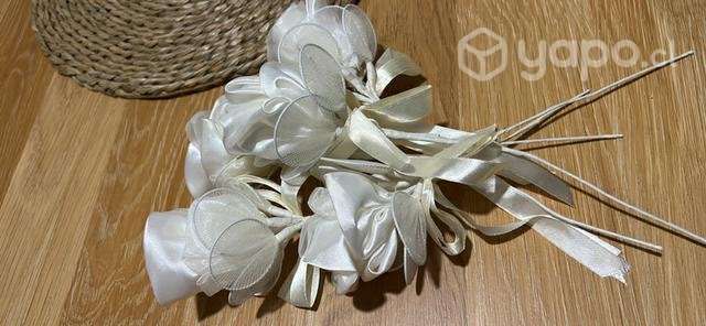 Ramo de 6 Rosas de tela - Imagen 5