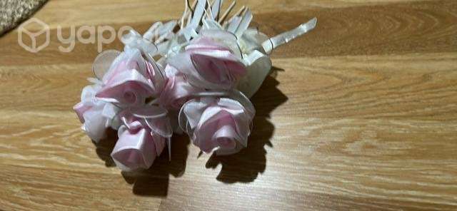 Ramo de 6 Rosas de tela - Imagen 2