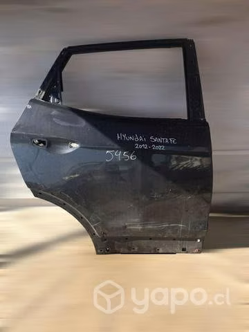 Puerta trasera RH Hyundai Santa Fe 2012 2022