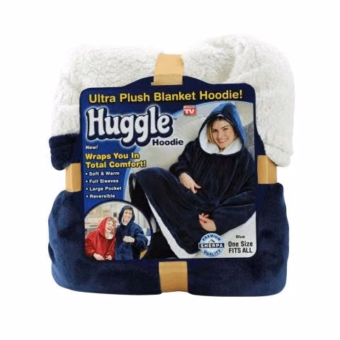 Polerón Azul Sherpa Chiporro Huggle Hoodie Unisex