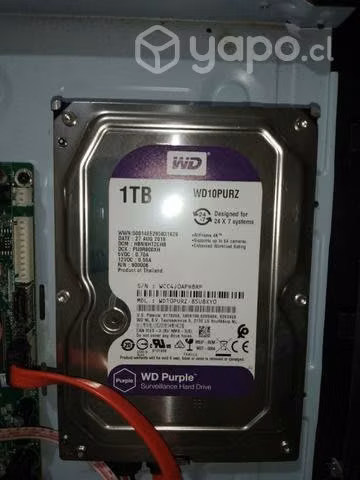 Disco duro purple 1TB + DVR 4 canales - Imagen 2