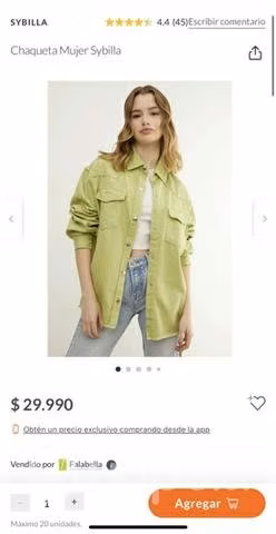 Chaqueta oversize