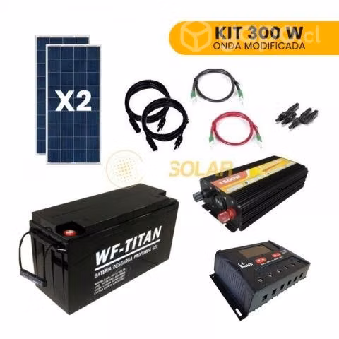 Kit neosolar energía 300 watt hogar neosolar