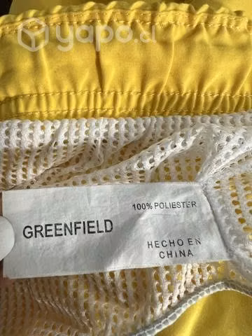 Shorts De Baño Marca Greenfield Talla M/l Amarillo - Imagen 4