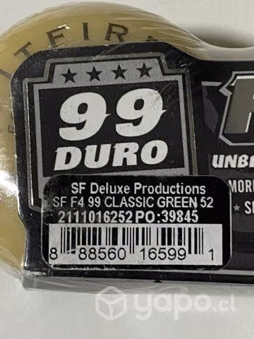 Ruedas Spitfire wheels 52mm 99A originales - Imagen 4