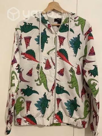 Chaqueta corta viento dinosaurio