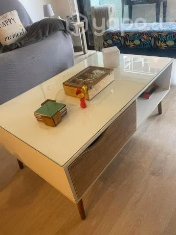 Mesa centro con cristal - Imagen 2