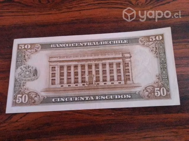50 Escudos Billete Chileno antiguo - Imagen 2