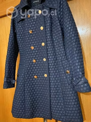 Impermeable trench azul - Imagen 4