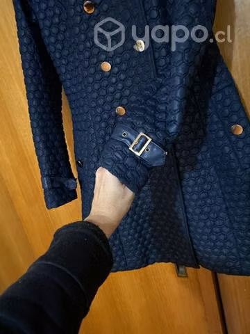Impermeable trench azul - Imagen 5