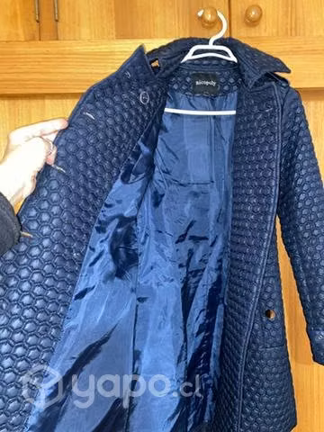 Impermeable trench azul - Imagen 6