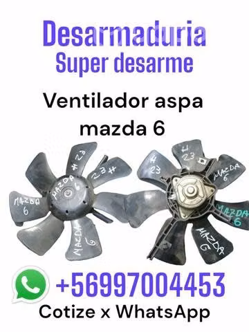 Mi ventilador Mazda 6 aspa