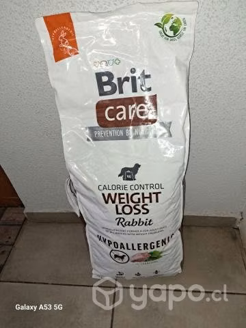 Alimento Brit care 12 kilos.Perro