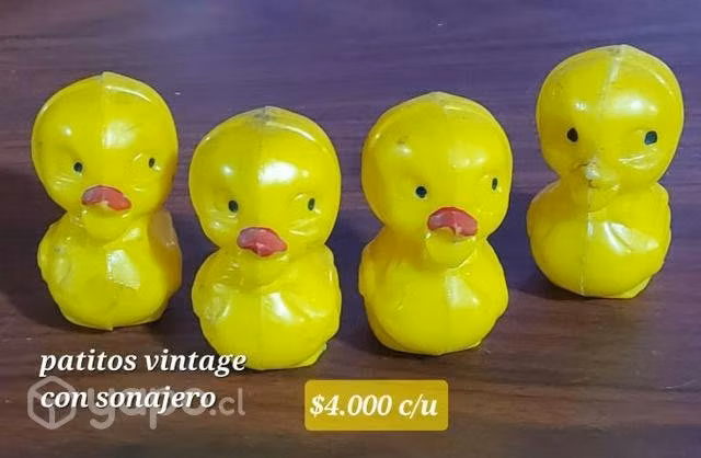Figuras navideñas Patitos vintage son sonajero