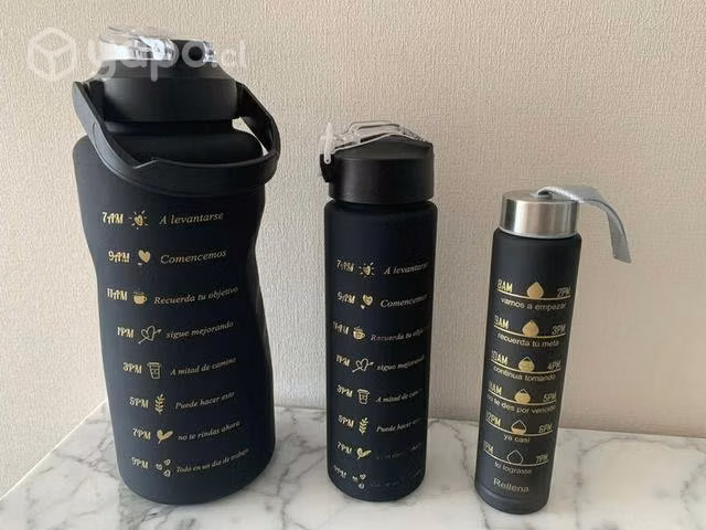 Tripack botellas motivacionales