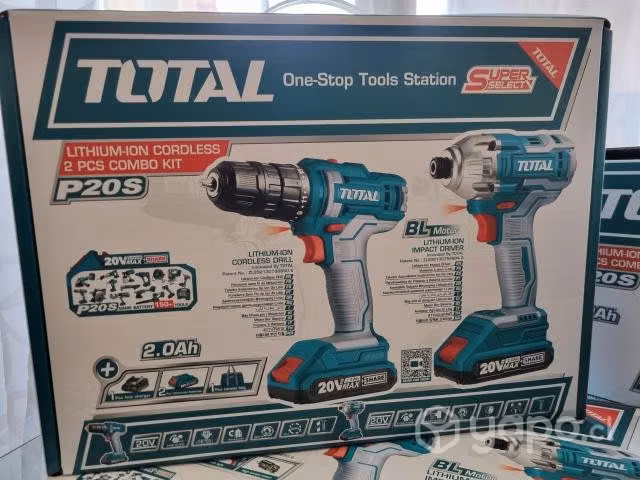 Juego taladro impacto 20v + atornillador 20v TOTAL