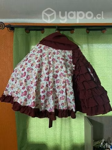 Traje completo huasa chilena + faldones + zapatos