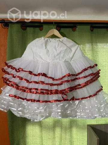 Traje completo huasa chilena + faldones + zapatos