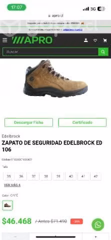 Zapatos de seguridad Edelbrock - Imagen 3