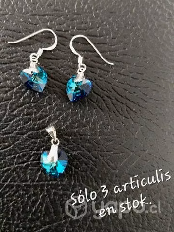 Conjuntos de plata y swarovski