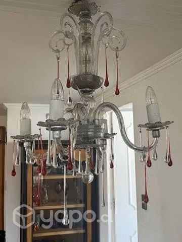 Lámpara de lágrimas cristal, antiguedades