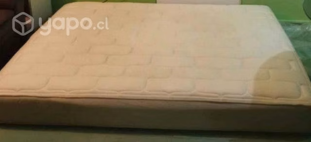 Cama 2 plaza colchón cic ortopédico base americana