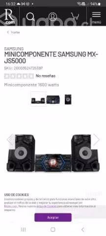 Minicomponente samsung