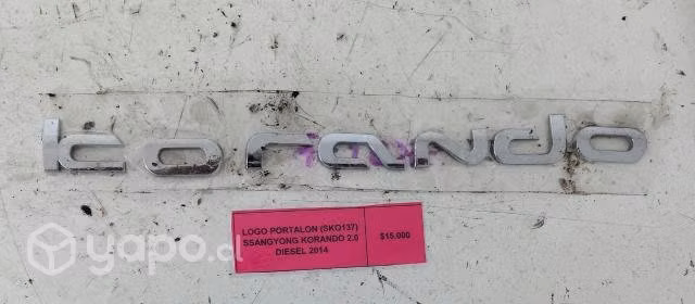 Logo Portalon (SKO137) Ssangyong Korando 2.0 2014