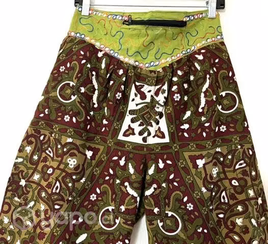 Pantalón Con Bolsillos Hindú Talla M/l Verde - Imagen 3