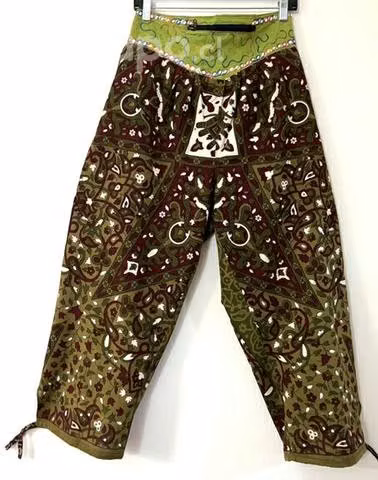 Pantalón Con Bolsillos Hindú Talla M/l Verde - Imagen 6