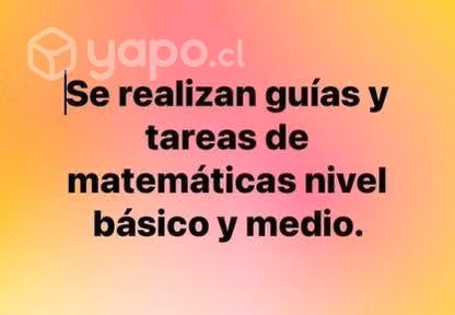 Guias y trabajos de matemáticas