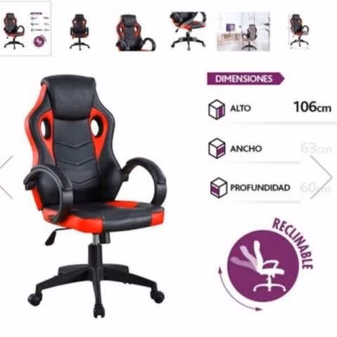 Silla gamer nueva