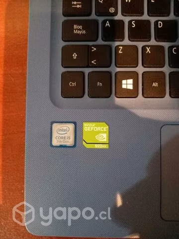 Notebook Acer Intel i5 7th gen 4 gb de RAM 500 gb