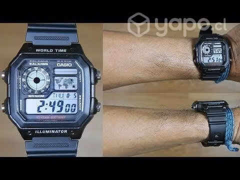 Reloj casio ae1200wh-1a digital iluminator nuev