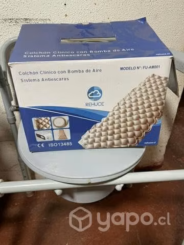 Silla de baño colchón antiescara muletas