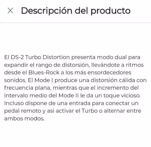 Pedal Distorsión Turbo DS-2 - Imagen 3