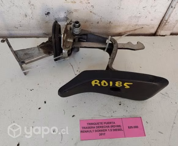 Trinquete Puerta Tras Der Renault Dokker 2017 1.5