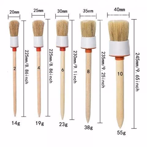 Brocha pelo de jabali (5 unds)