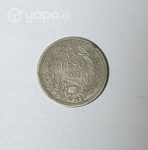 Moneda 1 peso año 1933 - Imagen 2