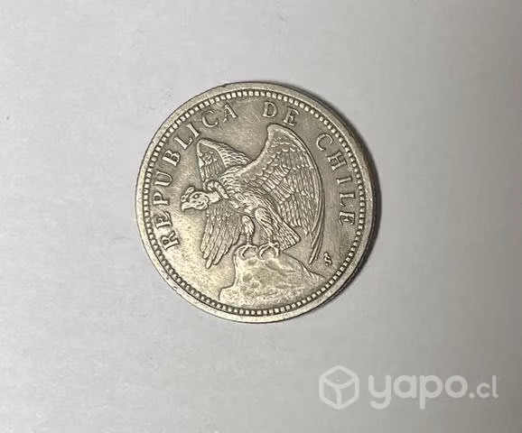 Moneda 1 peso año 1933