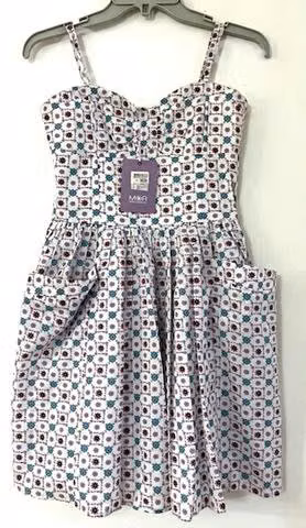 Vestido Con Bolsillo Marca Mor Talla Xs